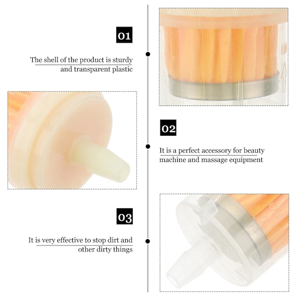 10 st Filter Vakuum Bröstmaskin Filter Kropp Kopping Plastfilter Bröstmaskin Filter Vakuum Bröstvård