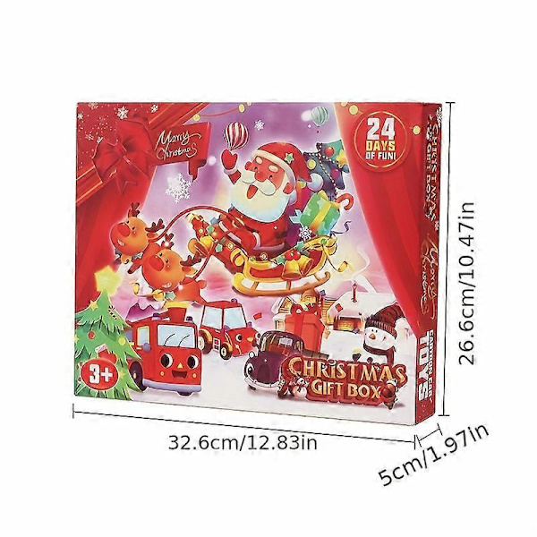 Barsinfi 1-pack Julkalender Blind Box Överraskning Unboxing Kul Julkalender Blind Box Scen Dekoration Festival Dekoration Rum Dekoration