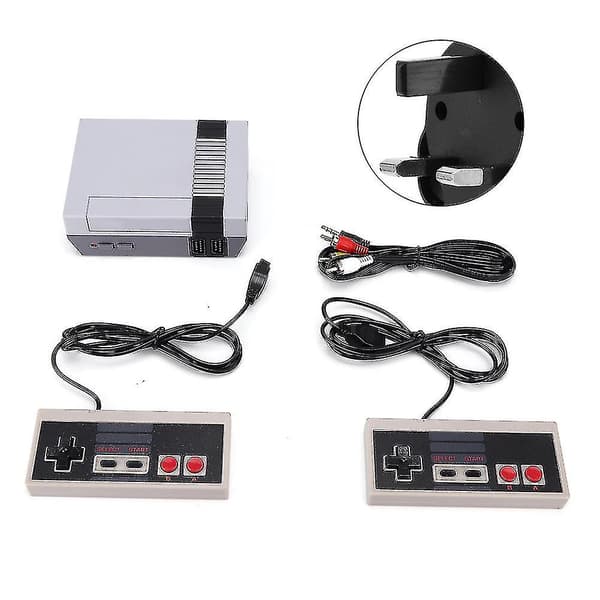 Mini Spilkonsoll Gamepad Dobbelt Controller Med Indbyggede 620 Spil (100v-220v)uk