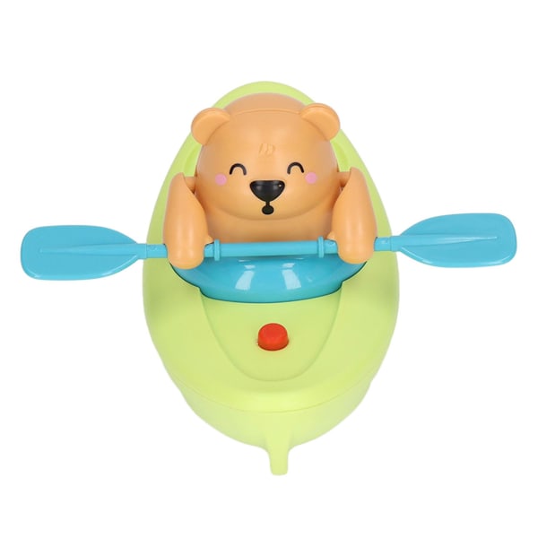 Baby Shower Leksaker Söta Liten Björn Båt Automatisk Småbarn Badleksaker För Badkar Simbassäng Strand Grön