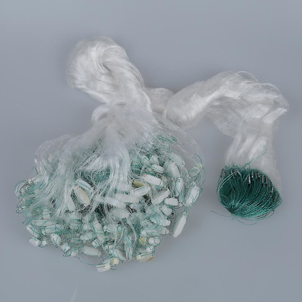 25m Klar Vit Grön Monofilament Fiske Nät W Flotör