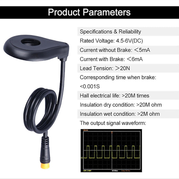Cykel Power Pedal Assist Sensor Venstre Pas Elektrisk Cykel Pedal Sensor Værktøj