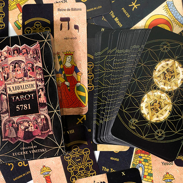 78 Kortin Kabbalistinen Tarot-Korttipakka Aloittelijoille Juhliin