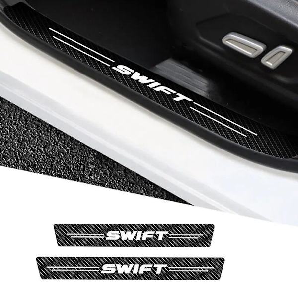 Kolfiber dörrtröskelskydd Suzuki Swift 2005-2015 2016 bildörr dörrtröskelskydd