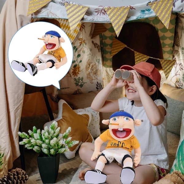 Jeffy Dock Puppet Jeffy Hand Puppet Plysch Leksak Fylld Dock Barnfödelsedagspresent Leksak