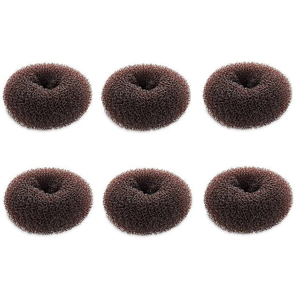 Erittäin pieni hiusnuttura-apuväline lapsille, 6 kpl chignon-hiusdonitsiä tytöille, mini hiusdonitsi muotoilija