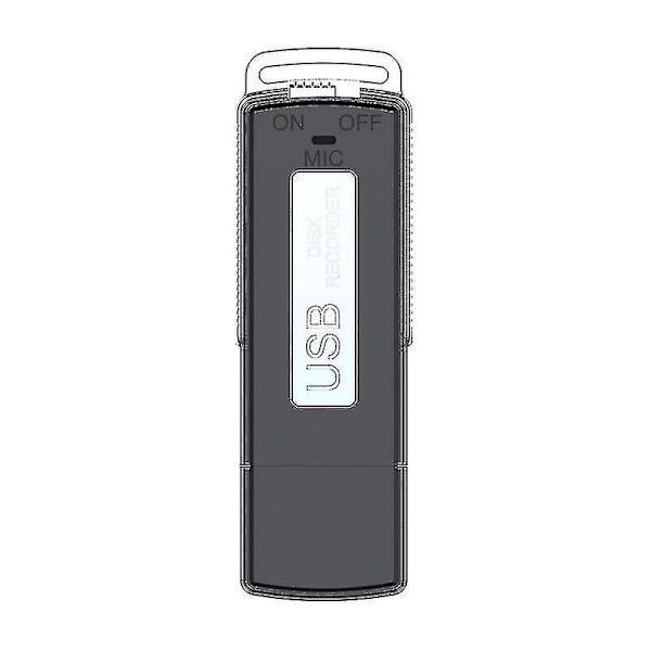 Mini Vakoomus Musta USB-näppäinloki 240h -painikkeen Tallennus Virrankatkaisu Tallenna Suoraan Liitä U-levy-tallennin