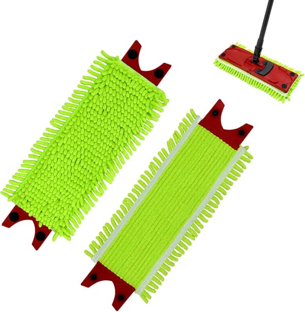 Vileda UltraMax/UltraMaT 2-delt mikrofiber moppe 2-i-1 moppe mikrofiberklud mikrofiber moppebetræk mikrofiber mopperefill til alle hårde gulve