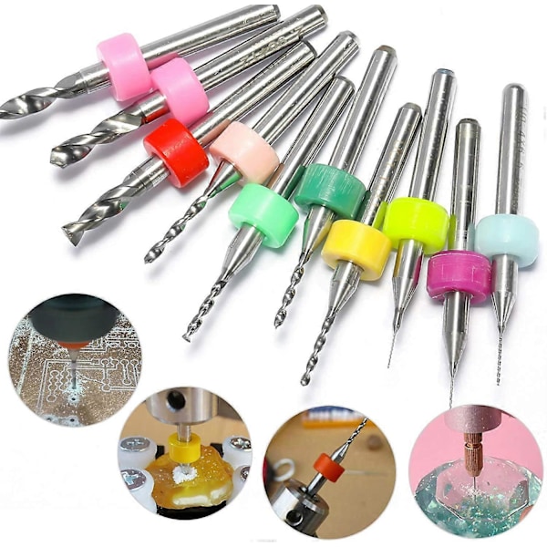 30 stk. PCB Bor Bitsæt, 0,1 mm-3,0 mm, 1/8\" Spiral Spline Skaft CNC Router Bits til CNC Gravering