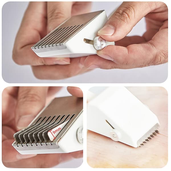 Kødskiver Tenderizer til Blæksprutte Abalone 8 Blade Hjemmekøkken Rustfrit Stål