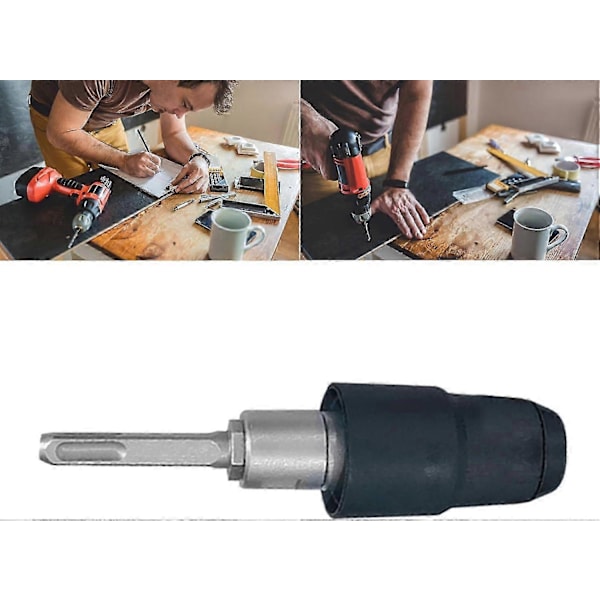 Adapter til SDS PLUS til SDS MAX 81/4 tommer lang til borehammere, legeret stål, sort adapter til borehammere Adapter Ref: 4997 2025