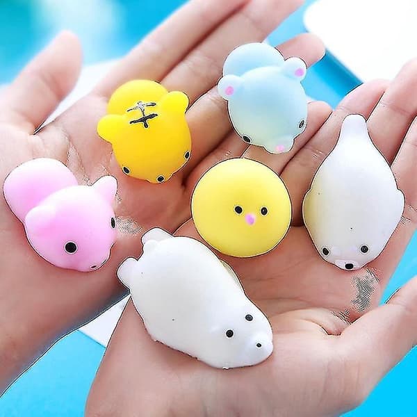 50 st Mochi Squishy Leksaker, Alla hjärtans dag-presenter till barn i klassrummet
