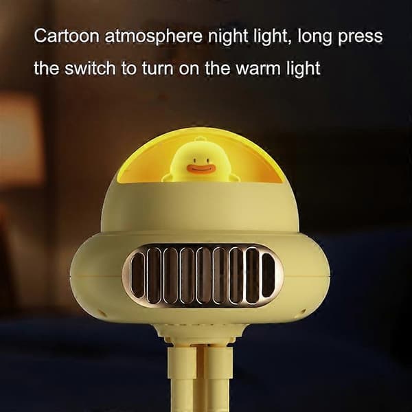 Lydløs Blæksprutte Bladløs Ventilator Gul