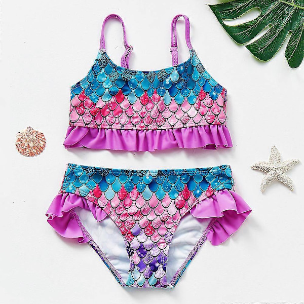 2 ~ 12v Tyttöjen Uimapuku Kaksiosainen Tyttöjen Uimapuku Lasten Uimapuku Lasten Bikini-setti Lasten Tyttöjen Uimavarusteet