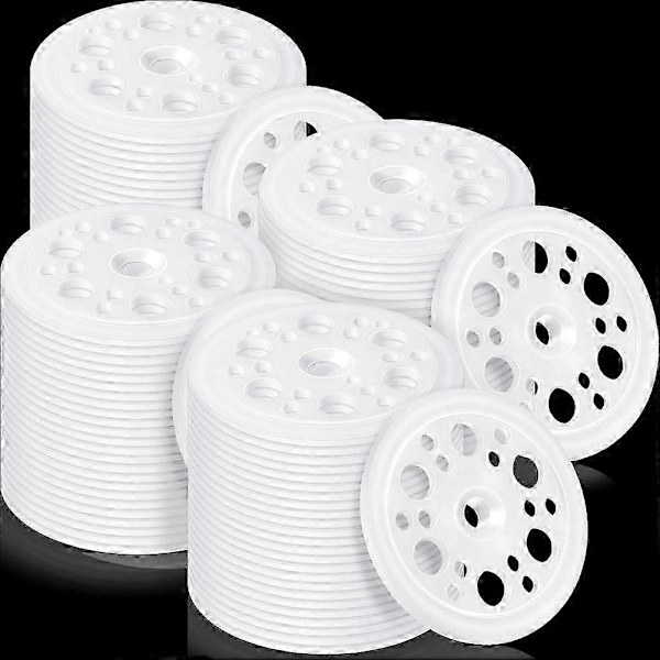 200 st 45 mm (1,77 tum) Plastisoleringsbrickor Lastfördelande Polypropenbrickor för Fixering
