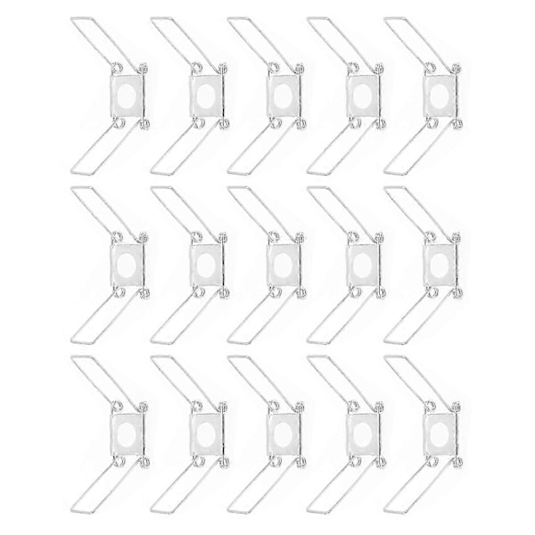 20 st Lampsskärmsfjäderklämma Hängande lampskärm Fjäderklämma Järnfjäderspänne