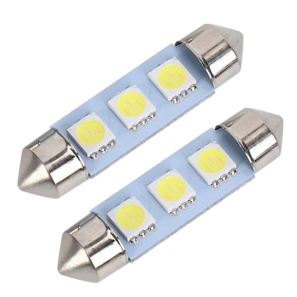 4x Glödlampor Shuttle Festival 3 LED 39mm Canbus Vit