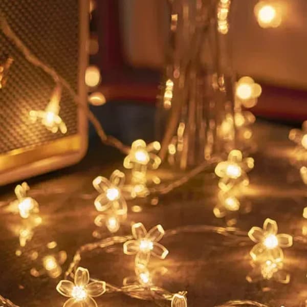 Dekorative LED-lys, julepynt, USB-drevet, 3 meter lang - krystallkule-stil