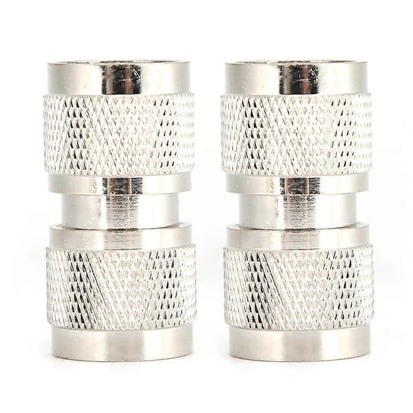 2 stk. 50 ohm messing N Type hann til hann adapter rett kontakt
