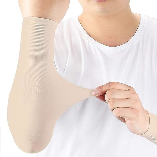 Kompressionsärmar UV-skydd 1 par, stretchiga ärmar för kvinnor, män, ungdomar för tatueringstäckning golf basket utomhus cykling trädgårdsarbete körning
