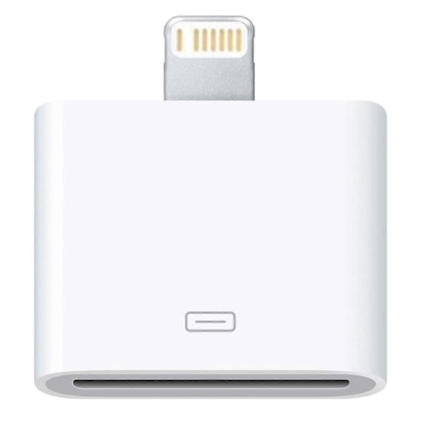 Lightning till 30-Pin Adapter Stödjer Laddning Dataöverföring Kompatibel För IPhone IPad IPod 11 XS X 8 7Plus 6S 6S Plus 5S SE