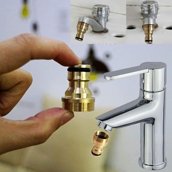 Messing Vandhaneforbindelseshavevandledning Vandhaneforbindelse - 4 Messing Hun-gevind Vandhaneforbindelse Til Vandledning, Gevind Vandhane Adapter