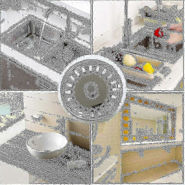 2 stk. køkkenvaskprop køkkenvaskfilter rustfrit stål badeværelsesvaskprop badeværelsesvaskfilter, universal vaskprop (79 mm)
