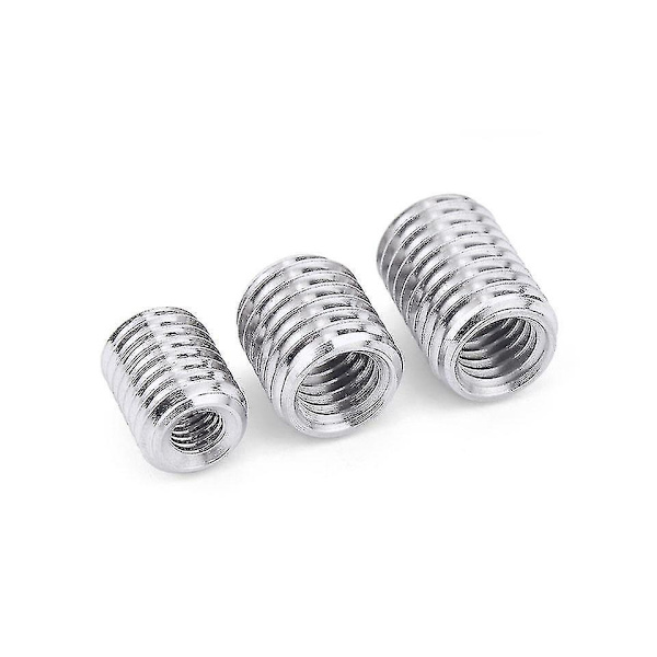 Yttre M12 Inre M10 5 st Inre Yttre gängad ihålig rörkoppling Transportör Silver Adapter Skruv