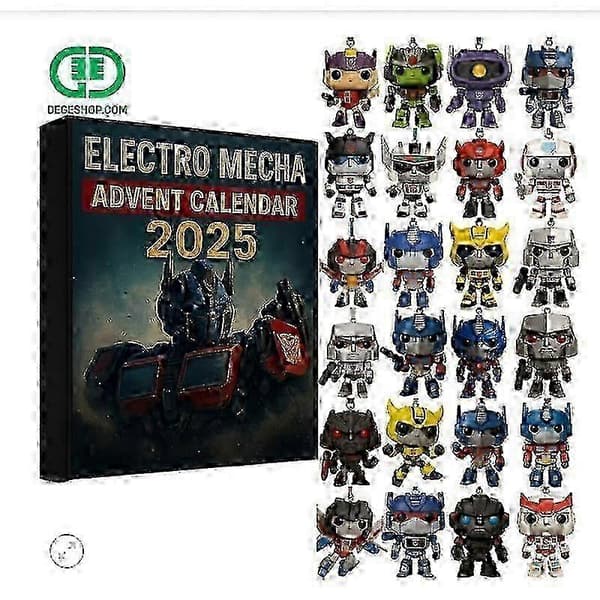 2025 Nye Transformers Julekalender Nedtælling Blind Box Juletræspynt Akrylvedhæng