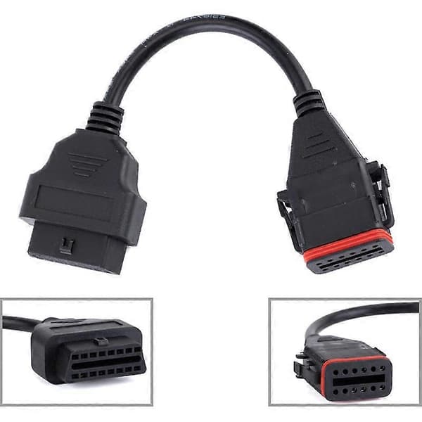 OBD Diagnostikkabel för lastbil för Komatsu / Cummins 12-stift till 16-stift