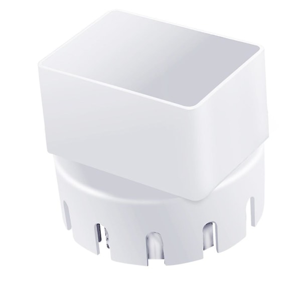 Regnrende Adapter (3 tommer x 4 tommer firkantet regnrør til afløbsrør adapter) Passer til 3 eller 4 tommer udendørs