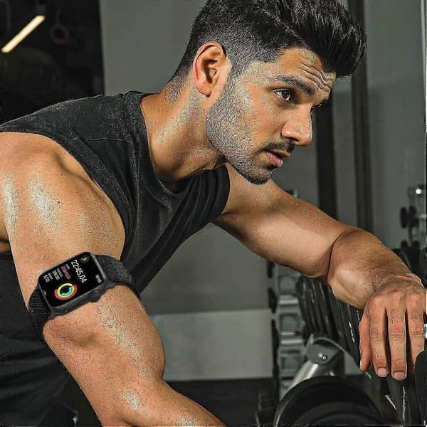 2025 Seneste Model Elastisk Ankel-/Armbånd Kompatibelt med Apple Watch 49mm 46mm