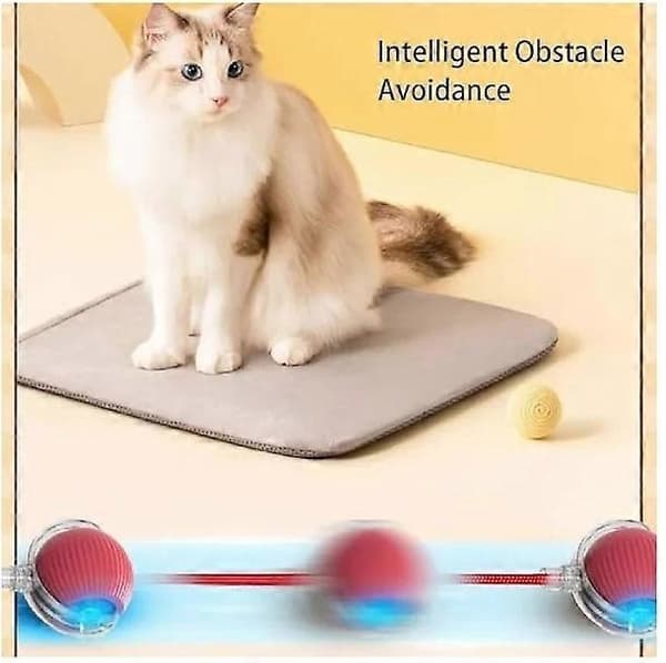 360° Smart Tyggebold til Hunde og Katte – Interaktivt Legetøj til Træning og Leg, Rullende Bold til