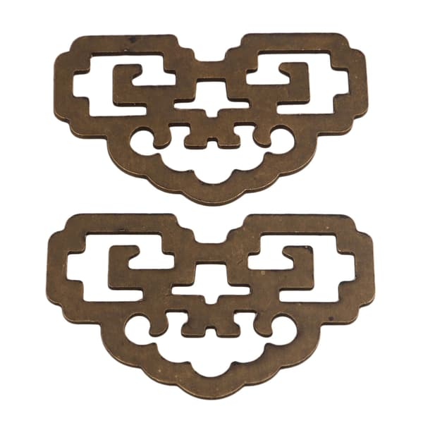 4,8 cm x 3 cm Bronzy Klassisk Maleriramme Ophængningskrog Sæt af 5
