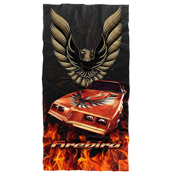 y840Pontiac Strandhåndkle Firebird Flames Strandhåndklekanr840