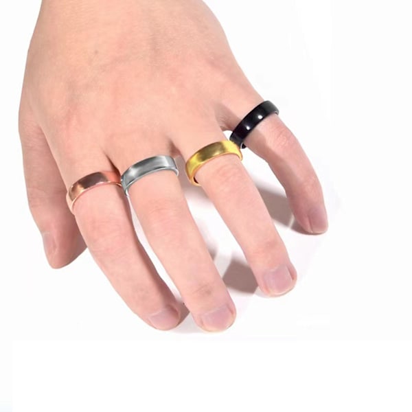 4 st Breda Öppna Magnetiska Ringar Justerbara Lymfdränage Terapeutiska Unisex