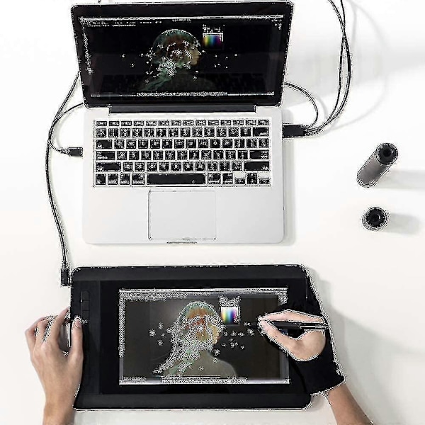 Xp-pen 3-in-1 USB-kaapeli sopii Artist 12 Innovator Display 16 grafiikkatablettiin