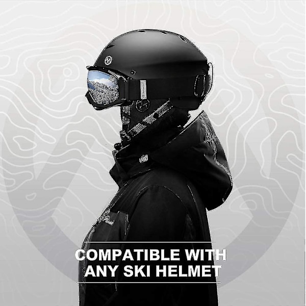 Skibriller Otg - Skibriller/Snowboardglasögon För Män, Kvinnor & Ungdom - 100% UV-Skydd