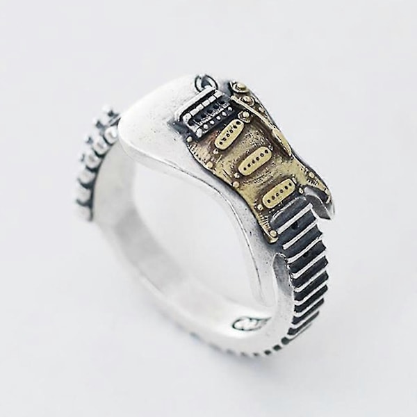 Musik Elektrisk Guitar Ring Punk Rock Justerbar Finger Ring Mode Åben Ring