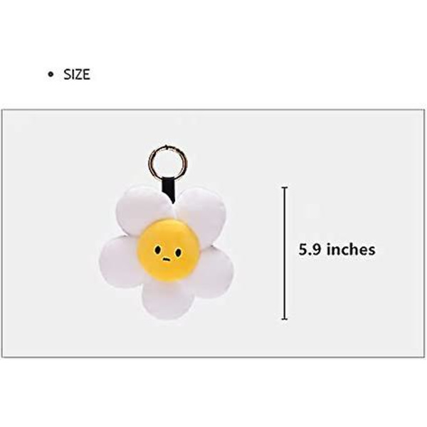 Plush Nøglering med Sødt Solsikkefyldt Legetøj og Interessant Rygsæksdukkehæng til Børn eller Venner (Solsikke)