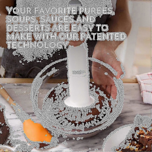 Elektrisk Kartoffelmoser Håndblender 3-i-1 Multiværktøj Blender Purerer Pisk | Immersion Mixer | Perfekt Blender & Purerer Babymad | Grøntsager & Kartoffel