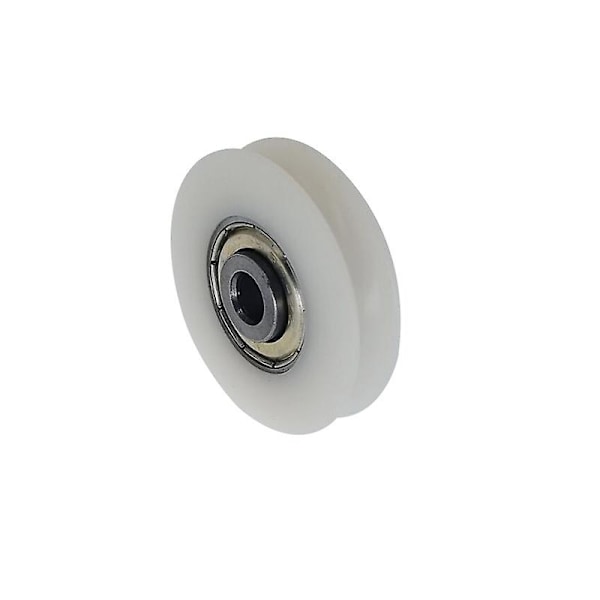 Sats med 4 nylonrullar med spår - för skjutdörrar, hörnlister, lådor 6*38*8mm