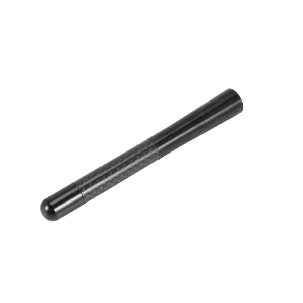 Universal 5 tommer 120 mm Sort Antenne Kulfiber Printer Kort-på Bilradio AM/FM Antenne + Adapter