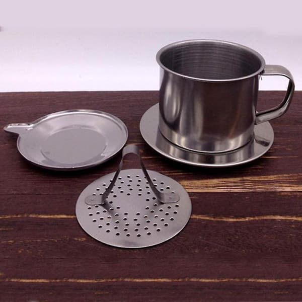 50/100ml Vietnamesisk Stil Rostfritt Stål Kaffedroppfilter Maker Pot Infuse Cup
