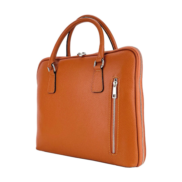 Unisex Affärsportfölj Laptopväska i äkta läder - Made in Italy