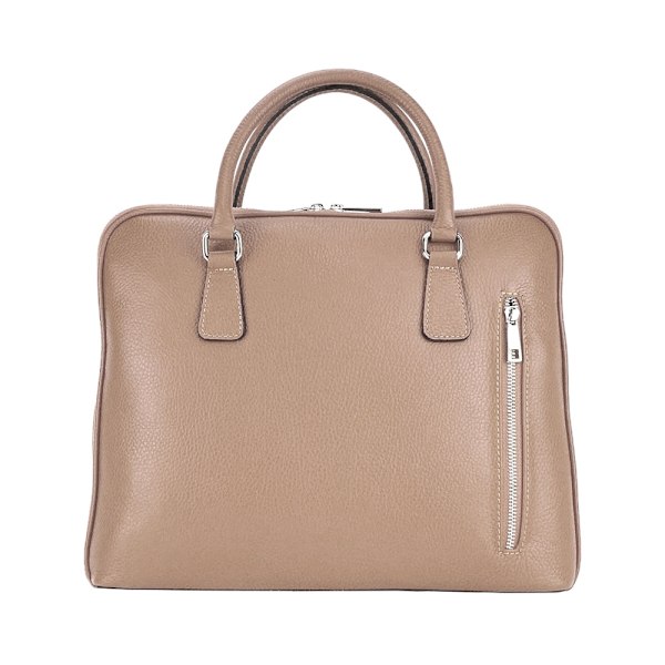 Unisex Affärsportfölj Laptopväska i äkta läder - Made in Italy
