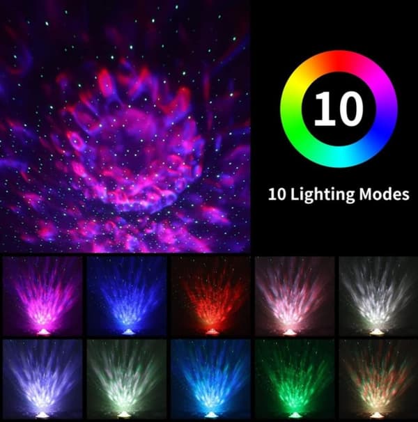 LED Galaxy Light- Star Light / Night Light med indbygget højttaler