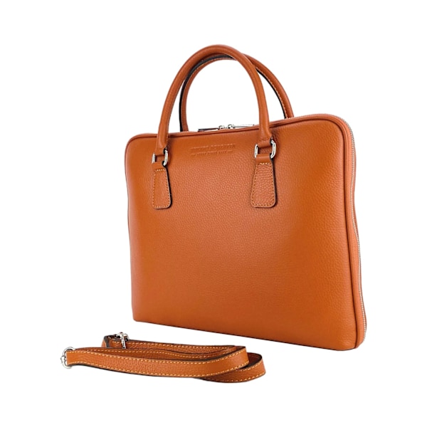 Unisex Affärsportfölj Laptopväska i äkta läder - Made in Italy