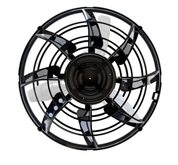 Flying Spinner Drone LED-valo - MUSTA