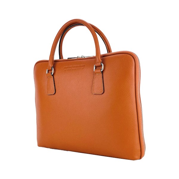 Unisex Affärsportfölj Laptopväska i äkta läder - Made in Italy